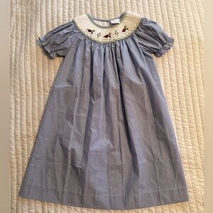 Stitchy Fish - Smocked Striped Dress